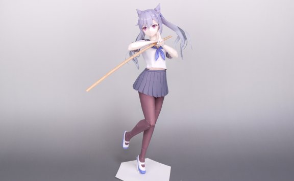 JK刻晴(原神) 纸模型图纸