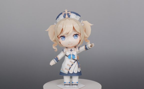 Q版芭芭拉(原神) 纸模型图纸