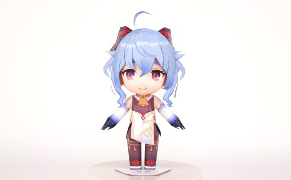 Q版甘雨(原神) 纸模型图纸