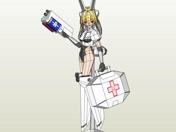 TipeDOLL-05 メッシェ机娘 纸模型图纸