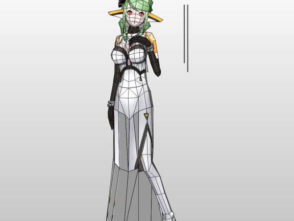 《梦幻之星：携带版2》 切尔西 纸模型图纸