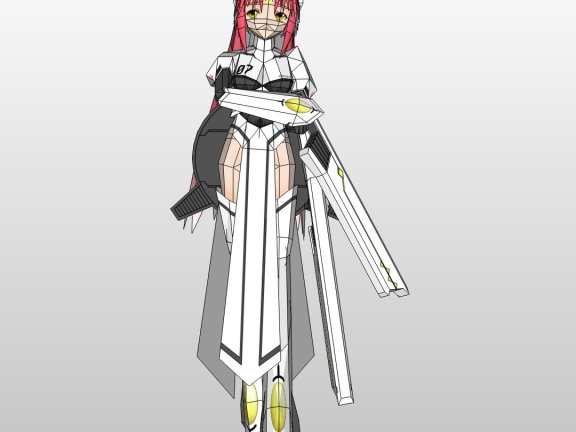 TipeDOLL-07 Pulverulenta A型 纸模型图纸