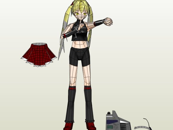 TipeDOLL-02 蒂塔 纸模型图纸