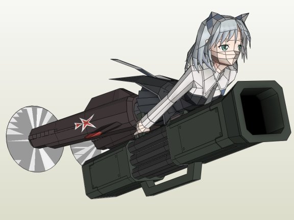 《强袭魔女》萨妮娅·V·利特维亚克 纸模型图纸