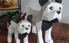 迷你斗牛犬 纸模型图纸