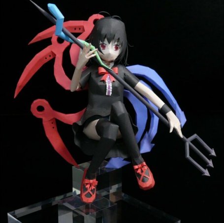 《东方Project》 封兽鵺 纸模型图纸