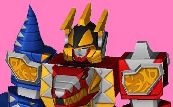 电力别动队恐龙雷霆 纸模型图纸