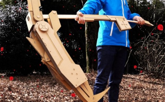 狙击步枪镰刀 新月玫瑰 纸板图纸