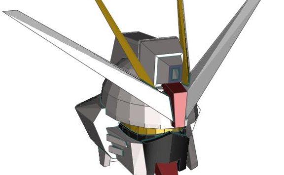 ZGMF-X20A 强袭自由 EVA头盔图纸