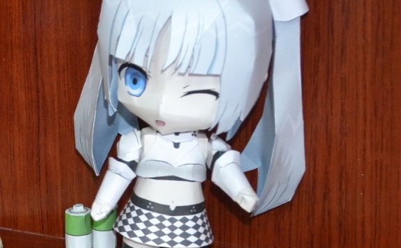 黑白小姐 Q版纸模型图纸