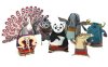 功夫熊猫 7款 简易纸模型图纸