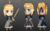 《Fate》Saber 吾王 Q版纸模型图纸