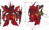 SD MSN-04 Sazabi 沙扎比 SD高达纸模型图纸
