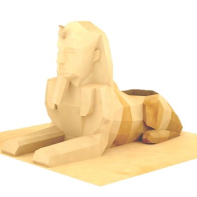 Sphinx 狮身人面像 纸模型图纸