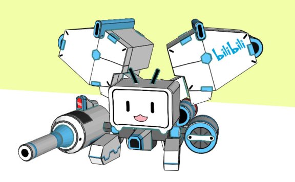 哔哩哔哩小电视机体 纸模型图纸