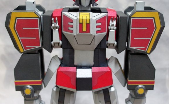 恐龙战队 超级佐德(可变形) 纸模型图纸