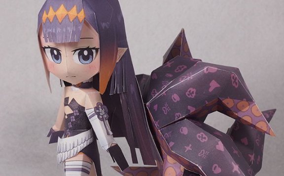 [虚拟Vtuber] 一伊那尔栖 Q版纸模型图纸