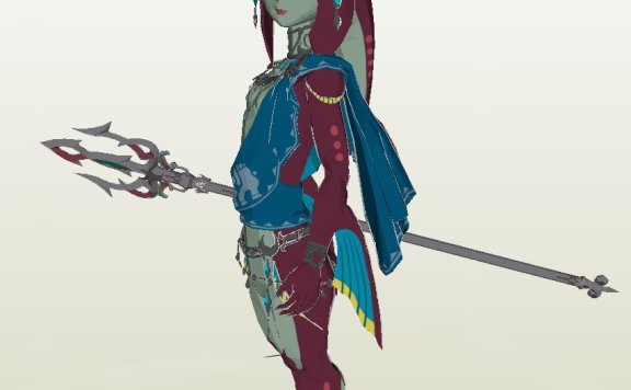 塞尔达传说 人鱼公主 米法 纸模型图纸