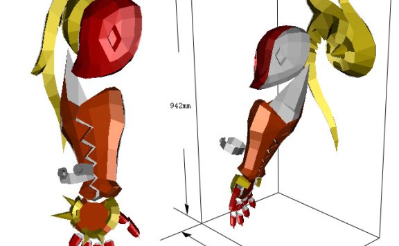 [分身战士] 数马手臂盔甲 EVA可穿戴图纸