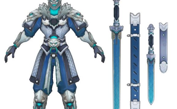 源氏白虎盔甲 COS可穿戴 EVA图纸