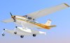 水上飞机 cessna172 纸模型图纸