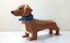 [低模] 腊肠犬 纸模型图纸