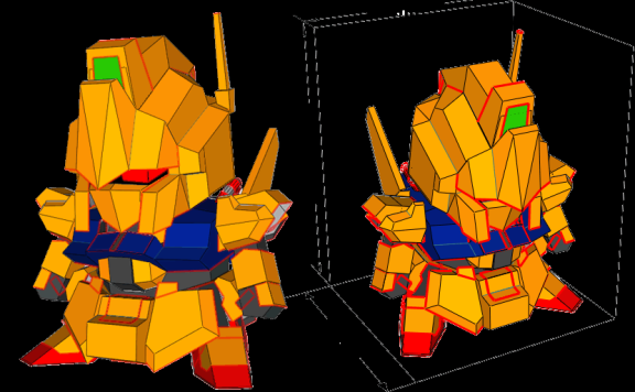 MSN-100 百式 SD高达纸模型图纸