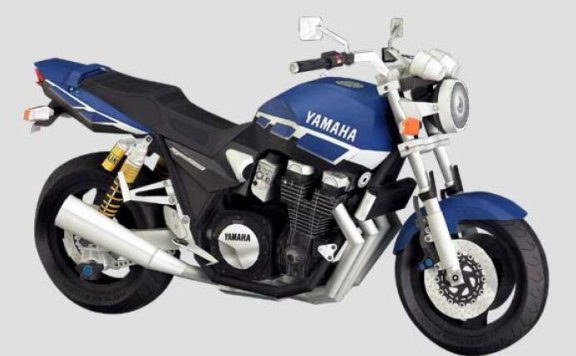 雅马哈 XJR1300 摩托车纸模型图纸