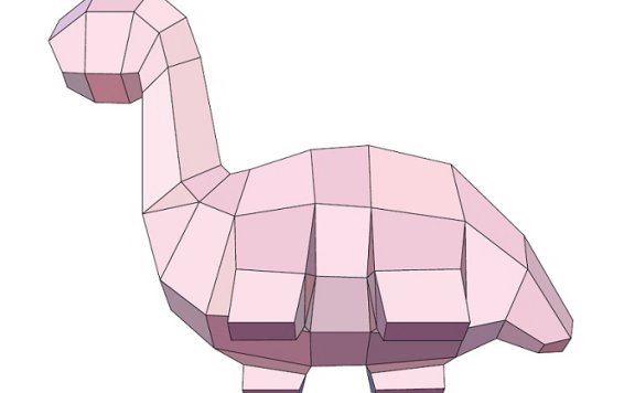 [低模] Dinosaurios 恐龙纸模型图纸 (9款)