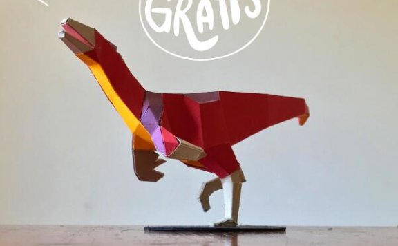 低模 恐龙 纸模型图纸