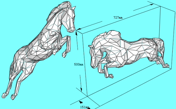 [低模] 马 2款纸模型图纸