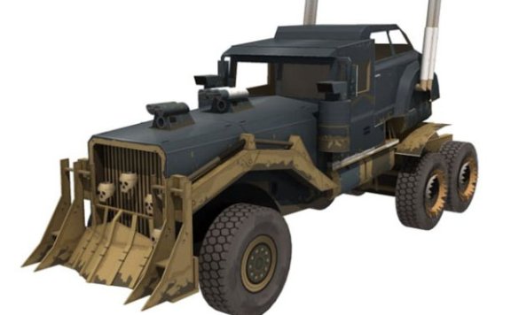 疯狂的麦克斯-战争机器 WarRig 纸模型图纸