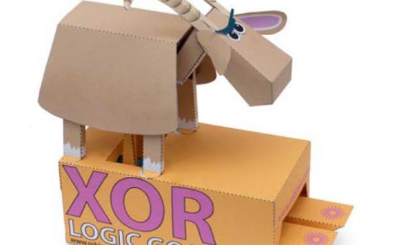 逻辑羊 可动纸模型图纸