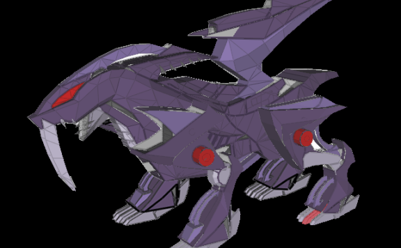 暗黑虎 芬里尔 机兽纸模型图纸