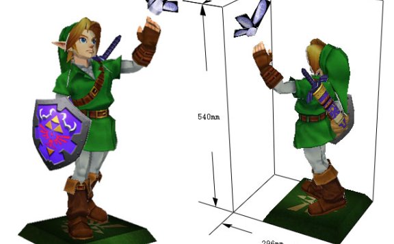 《塞尔达传说》林克 2款纸模型图纸