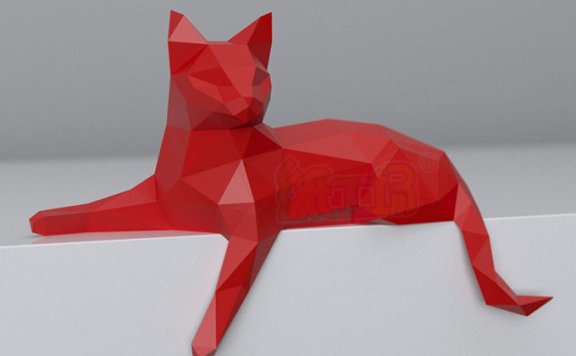 [低模] 趴着的猫 2款纸模型图纸