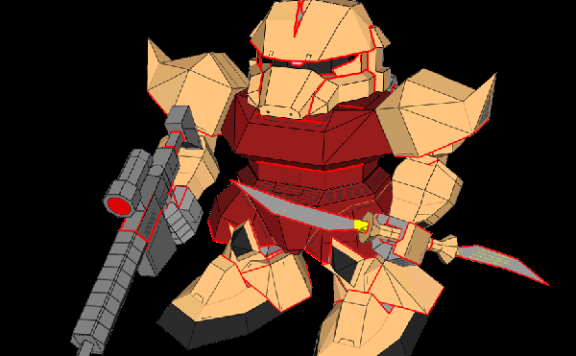 MS14 勇士 SD高达纸模型图纸