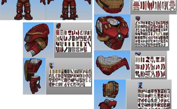 钢铁侠反浩克装甲(4套) 可穿戴纸模型图纸