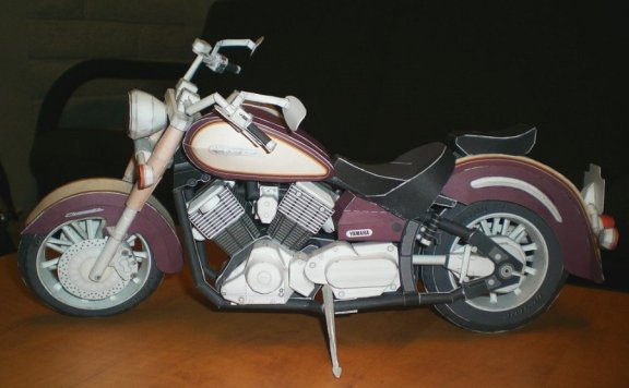 雅马哈DSC11 摩托车纸模型图纸