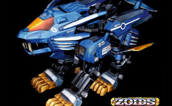 [索斯机械兽] 超重剑长牙狮 纸模型图纸