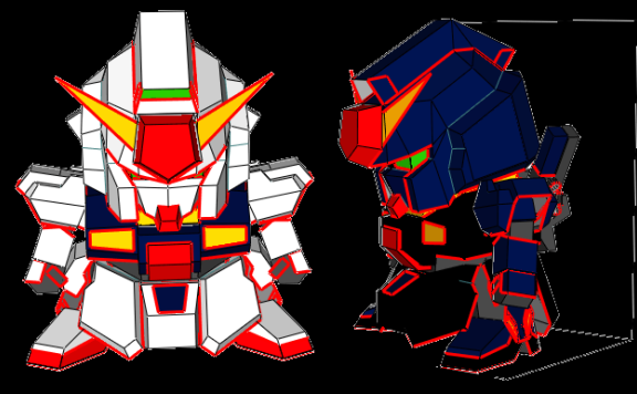 SD MK-Ⅱ 高达 纸模型图纸