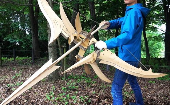 怪物猎人 刚射弓 纸板图纸