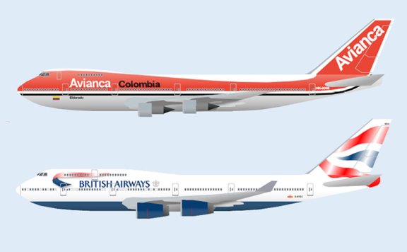 波音747 商用宽体客机/货运输机 2款纸模型图纸