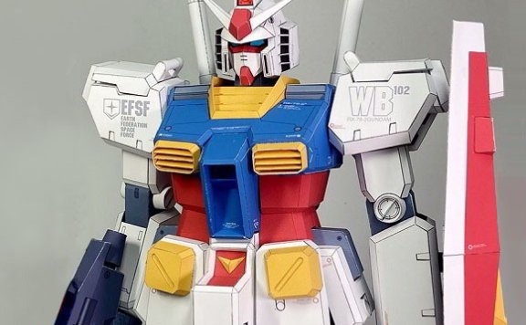 RX-78-2 元祖高达 纸模型图纸免费下载