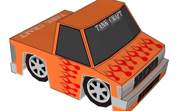 丰田 HILUX皮卡 Q版纸模型图纸