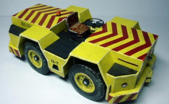 Track mod 3913 拖车 纸模型图纸