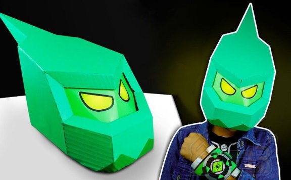 少年骇客 2款面具 纸板图纸