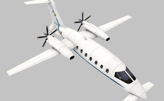 P180 Avanti II型 双发涡桨飞机 纸模型图纸