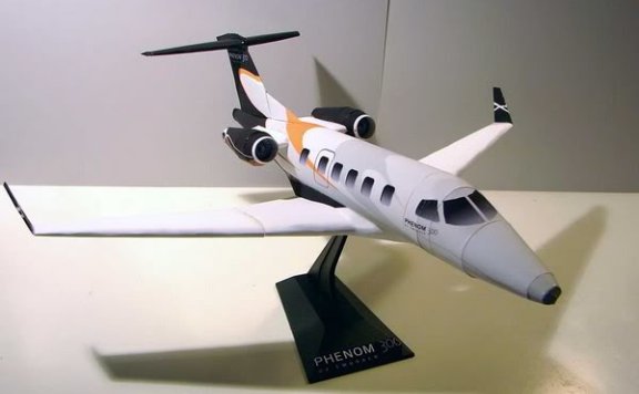 巴西飞鸿100/300 喷气公务机纸模型图纸