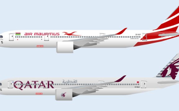 空中客车 A350-900 2款客机纸模型图纸